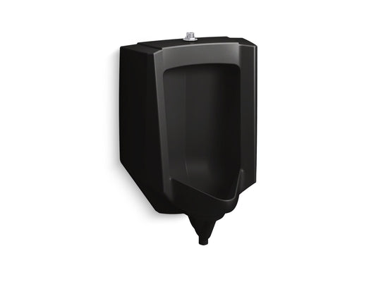 KOHLER K-25048-ET-7 Stanwell Blow-out half-stall 0.5–1.0 gpf urinal, top spud - Black Black