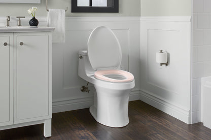 KOHLER K-10349-96 PureWarmth Heated Quiet-Close elongated toilet seat - Biscuit