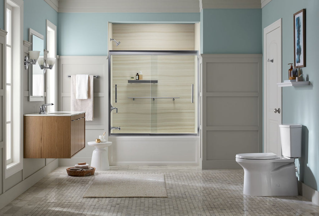 KOHLER K-1948-LA-0 Archer 66" X 32" Alcove Bath, Left Drain - White