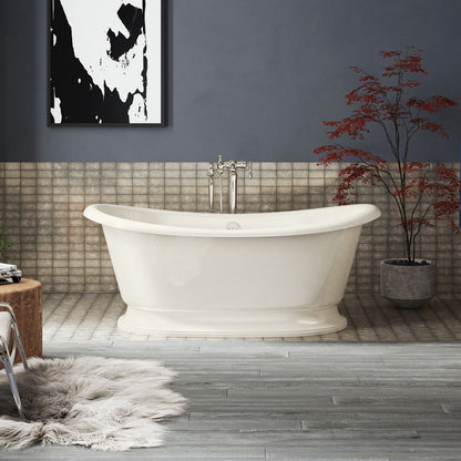 KOHLER K-21000-B-96 Artifacts 66-1/8" x 32-1/2" freestanding bath - Biscuit