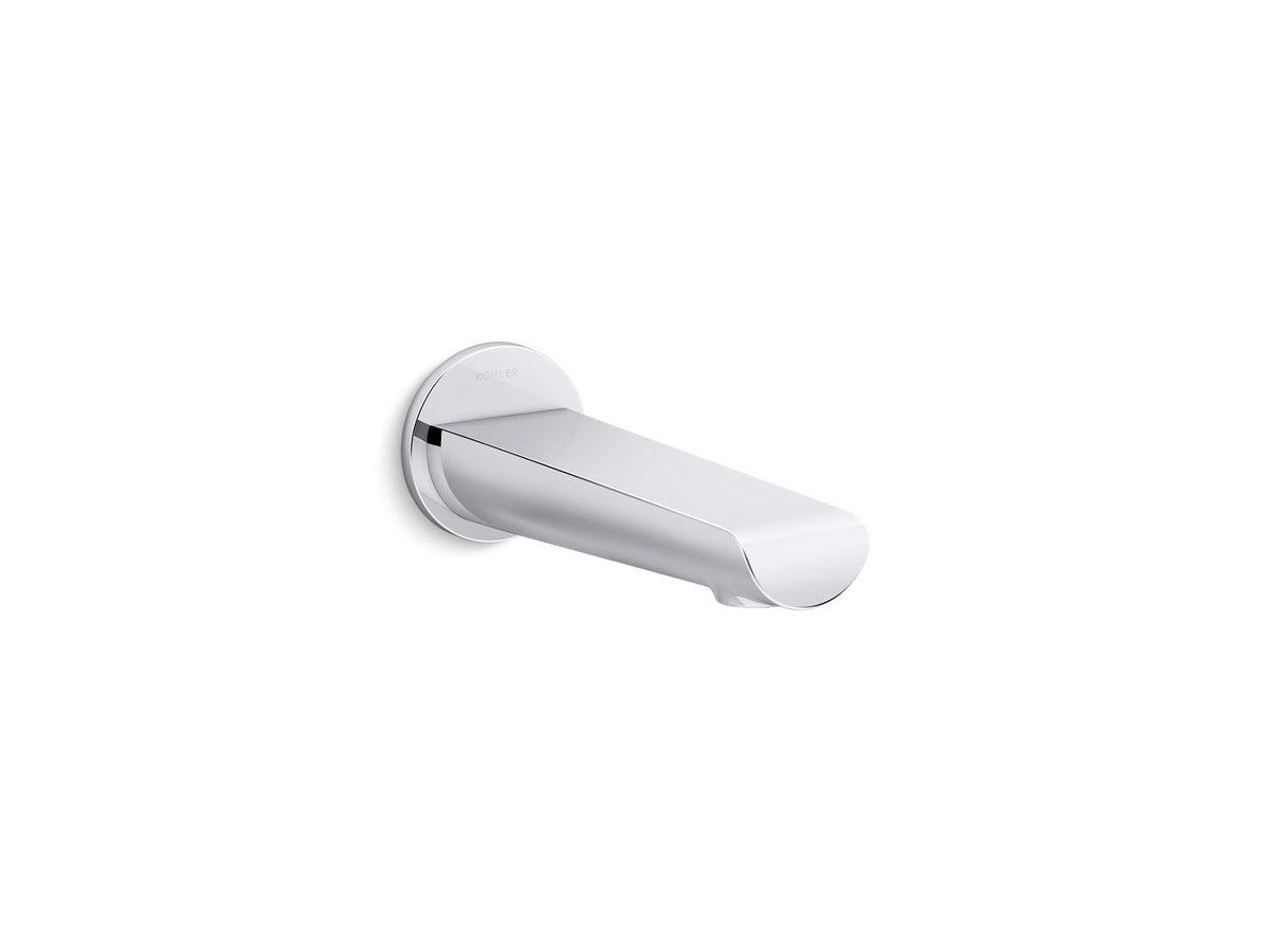 KOHLER K-97021-BL Avid Wall-Mount Bath Spout - Matte Black