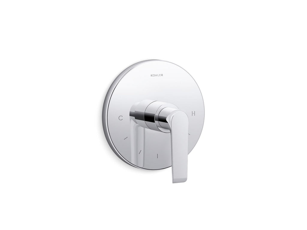 KOHLER K-T97022-4-BL Avid Mastershower Temperature Control Valve Trim - Matte Black