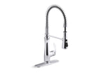 KOHLER K-29106-CP Bellera Semi-Professional Kitchen Sink Faucet With Three-Function Sprayhead - Polished Chrome