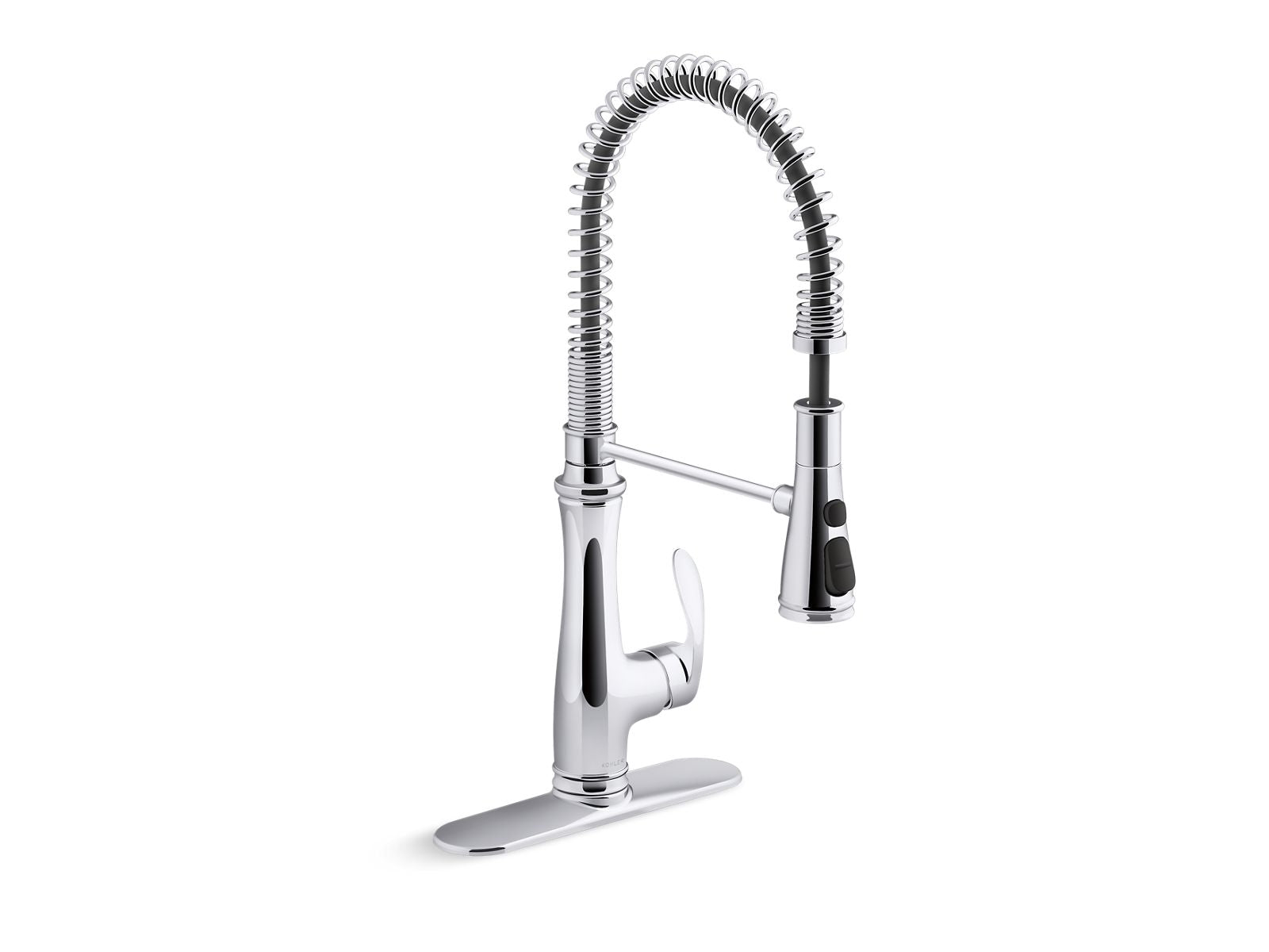 KOHLER K-29106-CP Bellera Semi-Professional Kitchen Sink Faucet With Three-Function Sprayhead - Polished Chrome