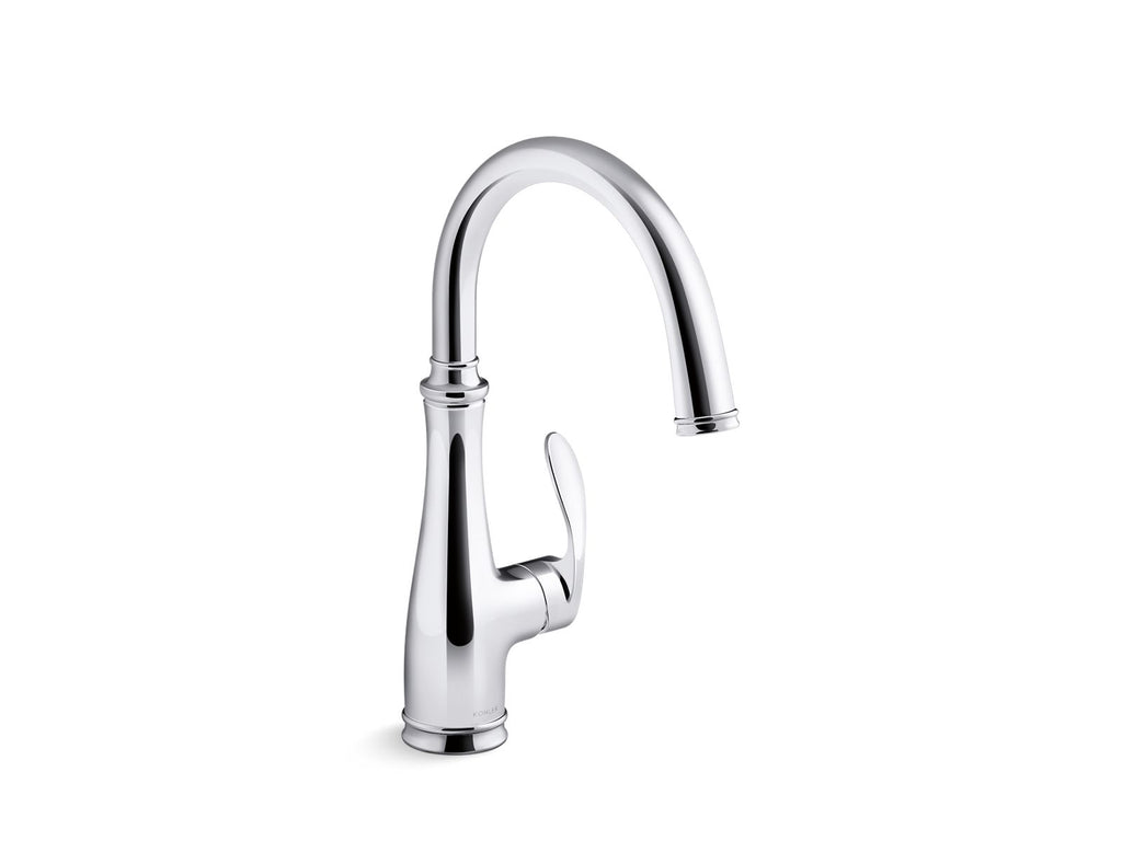 KOHLER K-29107-CP Bellera Single-Handle Bar Sink Faucet - Polished Chrome