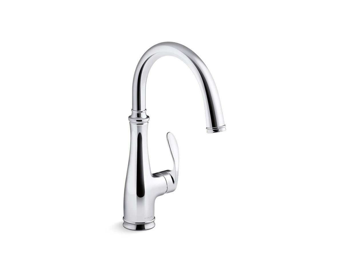 KOHLER K-29107-CP Bellera Single-Handle Bar Sink Faucet - Polished Chrome