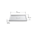 KOHLER K-9397-0 Archer 48" X 36" Alcove Shower Base, Center Drain - White