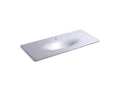 KOHLER K-3053-1-GRL Iron/Impressions 49" Enameled Cast Iron Vanity Top With Integrated Oval Sink In Lavender Grey