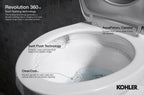 KOHLER K-4143-7 Corbelle Toilet Tank, 1.28 Gpf - Black Black