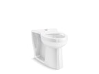 KOHLER K-25042-SSL-0 Modflex Adjust-A-Bowl Floor-Mount Top Spud Flushometer Bowl With Bedpan Lugs - White