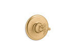 KOHLER K-TS72767-3-2MB Artifacts Rite-Temp Valve Trim With Cross Handle - Vibrant Brushed Moderne Brass