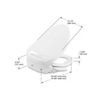 KOHLER K-18751-0 Purewash E525 Elongated Bidet Toilet Seat - White