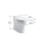 KOHLER K-4326-7 Persuade Elongated Toilet Bowl With Skirted Trapway - Black Black