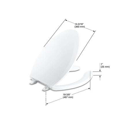 KOHLER K-4650-96 Lustra Elongated toilet seat - Biscuit