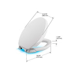 KOHLER K-5588-0 Purefresh Deodorizing Elongated Toilet Seat - White