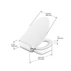 KOHLER K-5724-0 Purewash M250 Elongated Manual Bidet Toilet Seat - White