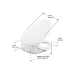 KOHLER K-8298-96 Purewash E590 Elongated Bidet Toilet Seat - Biscuit