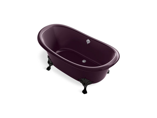 KOHLER K-21000-PL-PLM Artifacts 66-1/4" X 32-1/2" Freestanding Bath In Black Plum