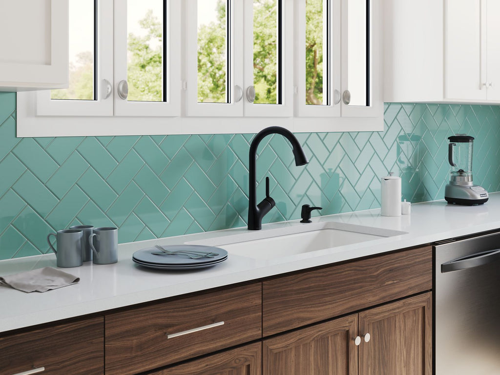 KOHLER K-6625-FF Iron/Tones Smart Divide 33" Top-/Undermount Double-Bowl Kitchen Sink - Sea Salt