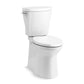 KOHLER K-20197-0 Betello Two-Piece Elongated Toilet With Skirted Trapway, 1.28 Gpf In White