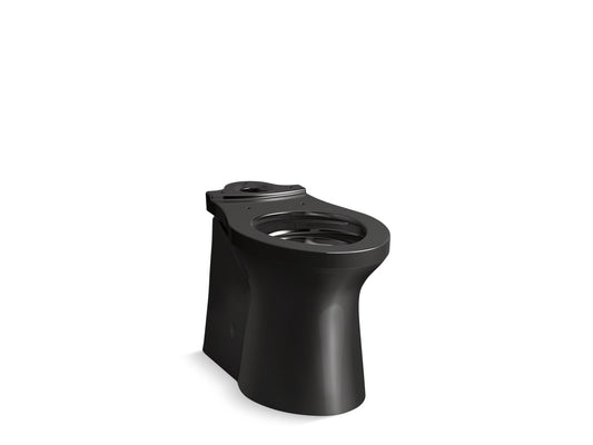 KOHLER K-20148-7 Betello Elongated Toilet Bowl With Skirted Trapway In Black Black