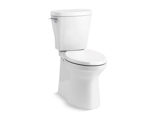 KOHLER K-20198-0 Betello Continuousclean Xt Two-Piece Elongated Toilet With Skirted Trapway, 1.28 Gpf In White