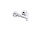 KOHLER K-97358-4-BL Avid Wall-Mount Bathroom Sink Faucet, 1.2 Gpm - Matte Black