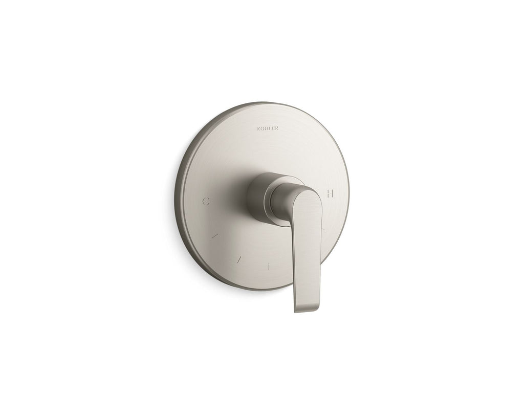 KOHLER K-T97022-4-BN Avid Mastershower Temperature Control Valve Trim - Vibrant Brushed Nickel