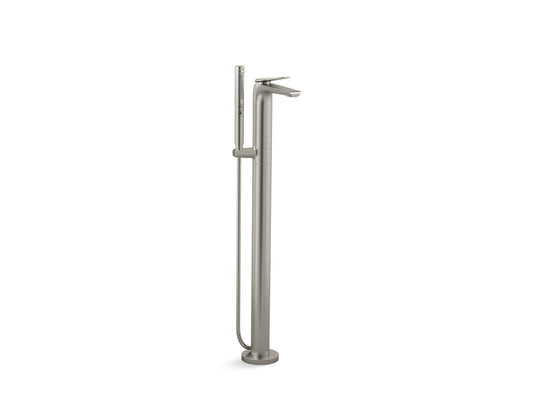 KOHLER K-T97367-4-BN Avid Floor-Mount Bath Filler Trim In Vibrant Brushed Nickel