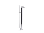 KOHLER K-T97367-4-2MB Avid Floor-Mount Bath Filler Trim - Vibrant Brushed Moderne Brass