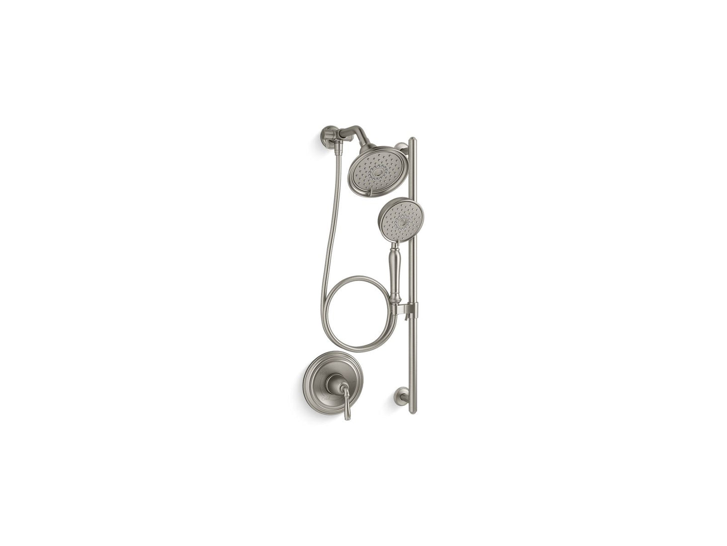 KOHLER K-22179-G-BN Bancroft Showering Kit, 1.75 Gpm In Vibrant Brushed Nickel