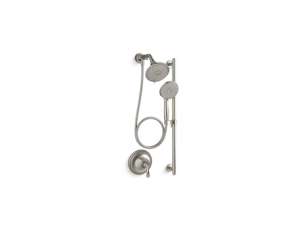 KOHLER K-22180-G-BN Forte Showering Kit, 1.75 Gpm - Vibrant Brushed Nickel