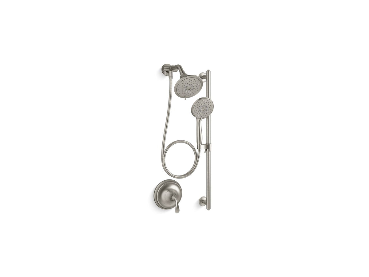 KOHLER K-22180-G-BN Forte Showering Kit, 1.75 Gpm - Vibrant Brushed Nickel