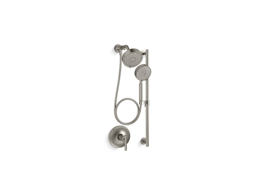 KOHLER K-22181-G-BN Purist Showering Kit, 1.75 Gpm - Vibrant Brushed Nickel