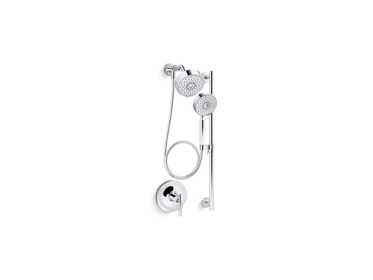 KOHLER K-22181-G-CP Purist Showering Kit, 1.75 Gpm In Polished Chrome