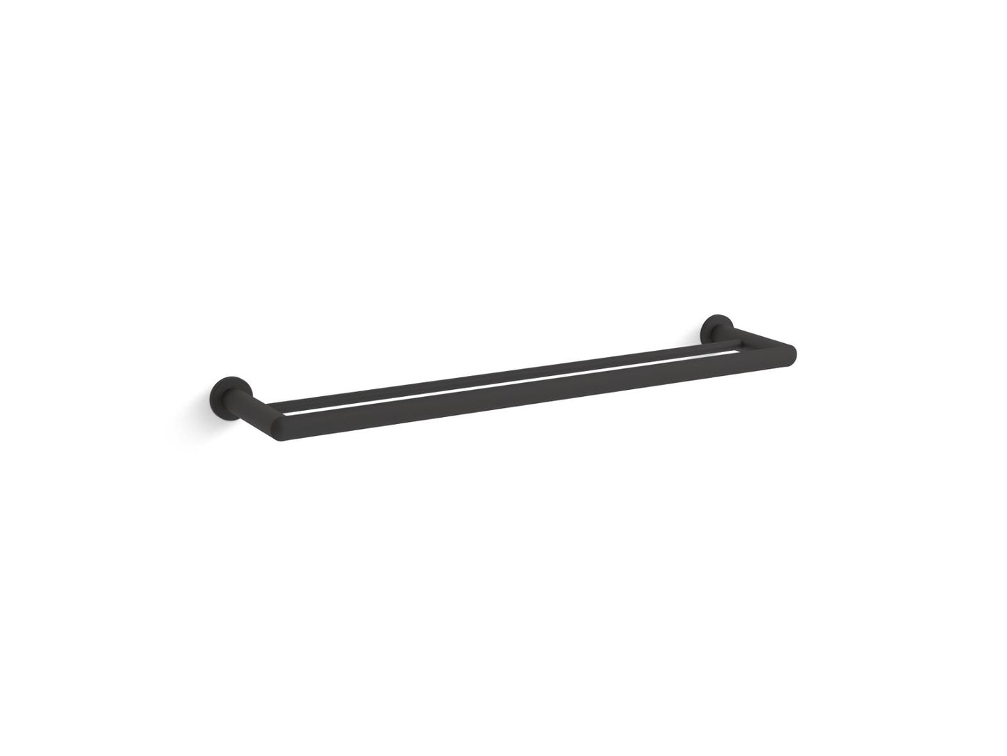 KOHLER K-97890-BL Kumin 24" Double Towel Bar In Matte Black