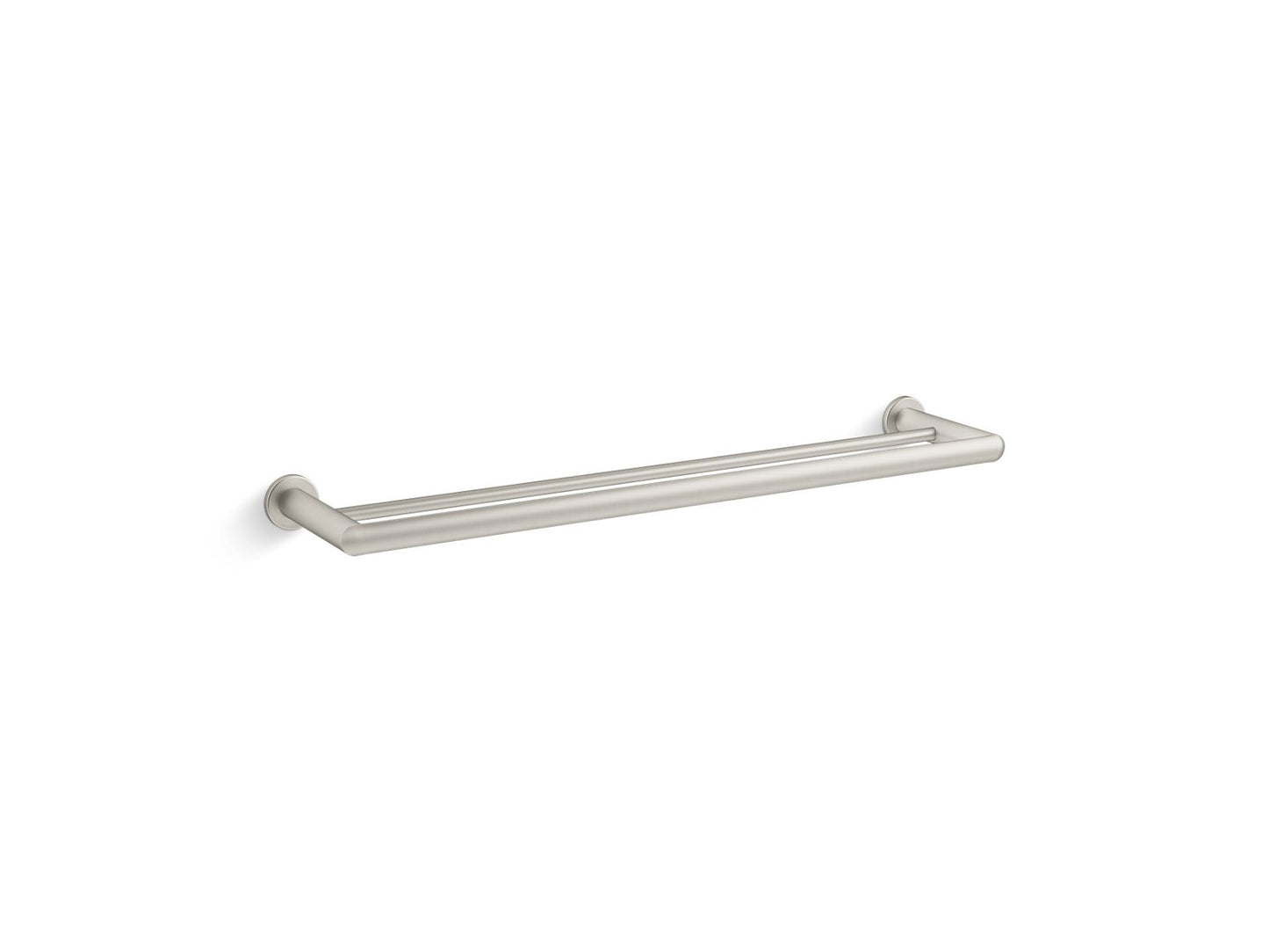 KOHLER K-97890-BN Kumin 24" Double Towel Bar In Vibrant Brushed Nickel