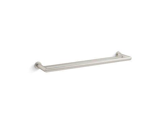 KOHLER K-97890-BN Kumin 24" Double Towel Bar In Vibrant Brushed Nickel