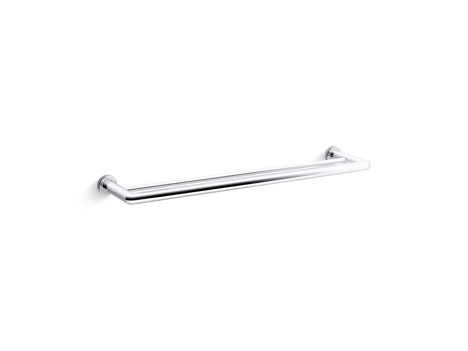 KOHLER K-97890-BN Kumin 24" Double Towel Bar - Vibrant Brushed Nickel