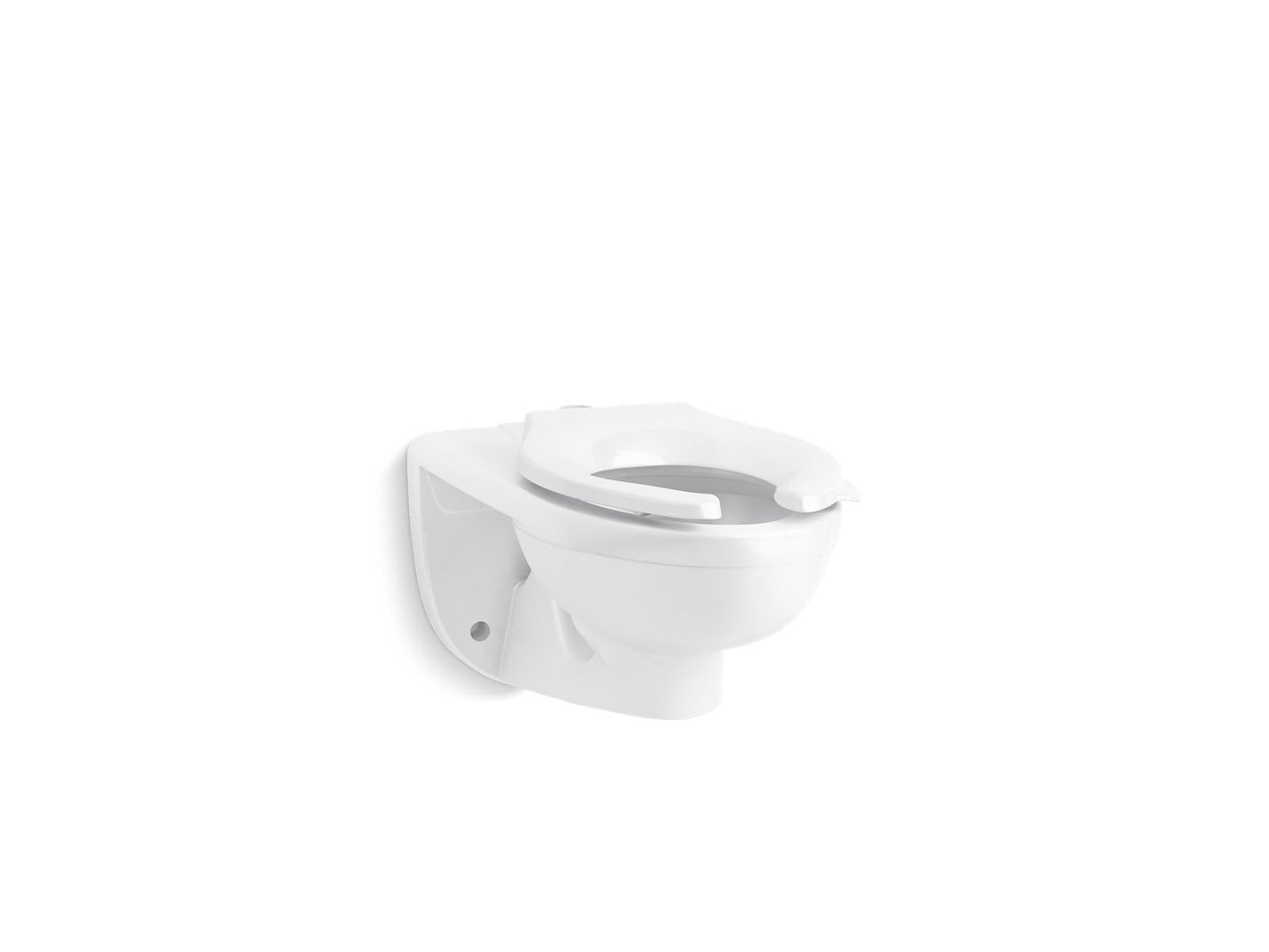 KOHLER K-84325-0 Kingston Ultra Wall-Mount Top Spud Flushometer Bowl In White