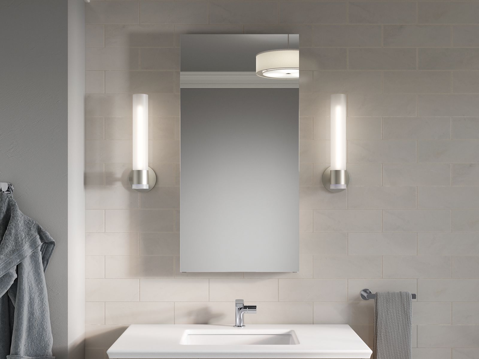 KOHLER K-81148-DA1 Maxstow 20" W X 40" H Medicine Cabinet - Dark Anodized Aluminum