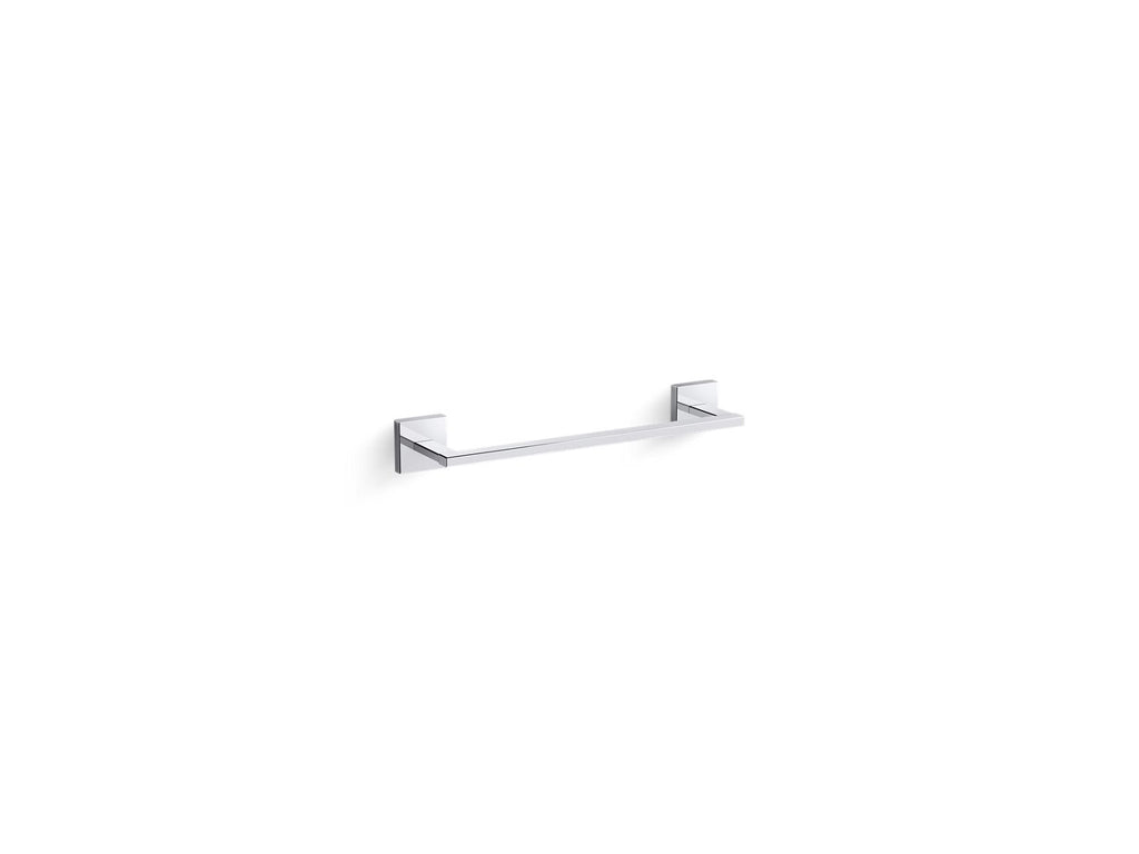 KOHLER K-23286-BL Square 12" Towel Bar - Matte Black