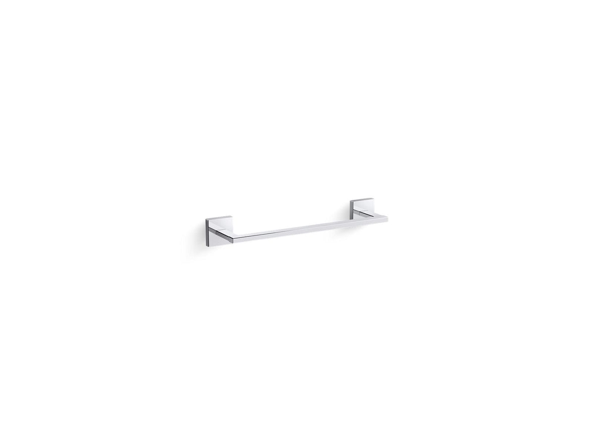 KOHLER K-23286-BL Square 12" Towel Bar - Matte Black
