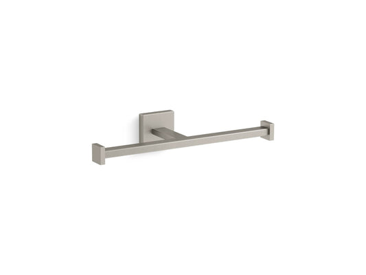 KOHLER K-23288-BN Square Double Toilet Paper Holder In Vibrant Brushed Nickel