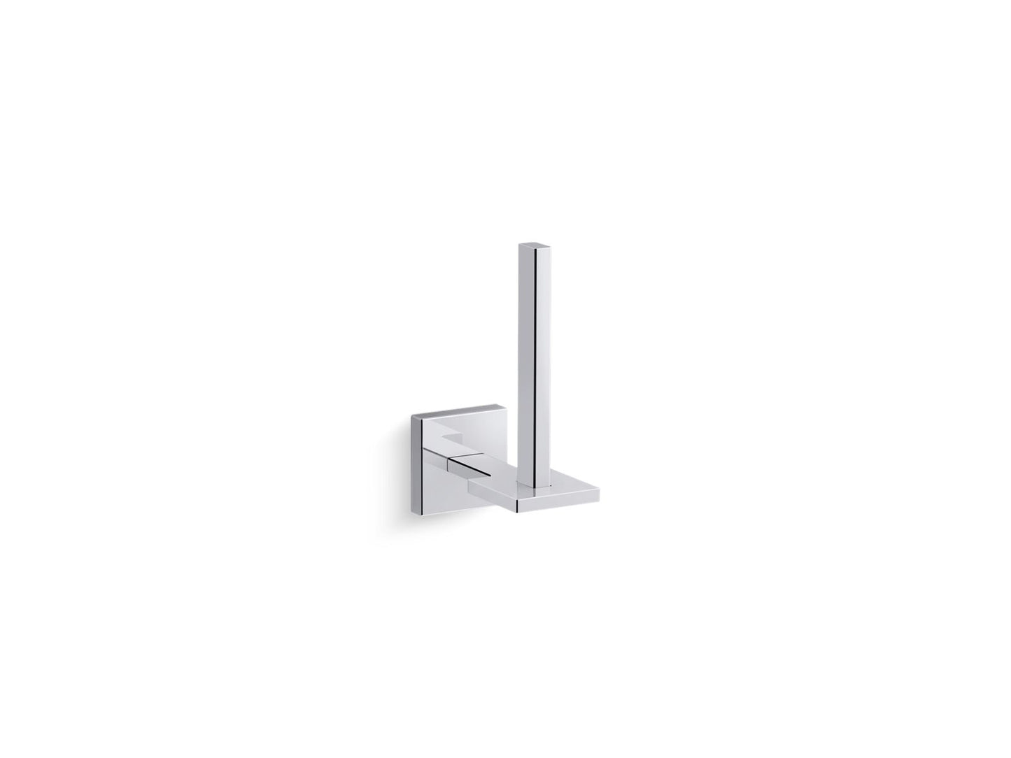 KOHLER K-23289-CP Square Vertical Toilet Paper Holder In Polished Chrome