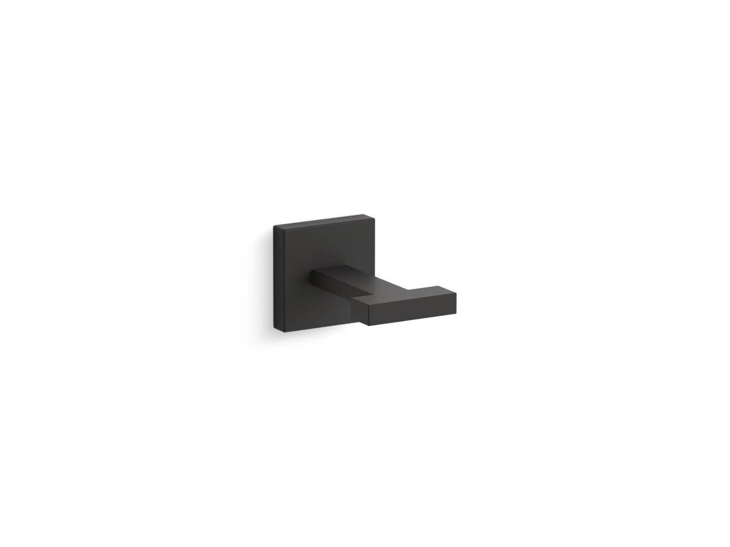 KOHLER K-23290-BL Square Robe Hook In Matte Black