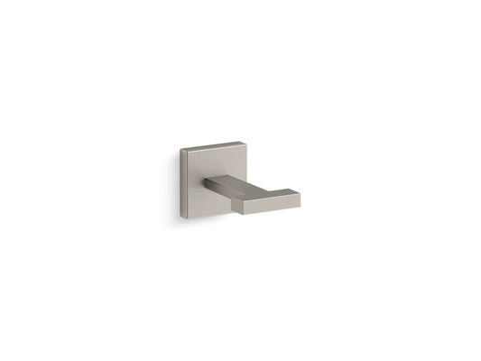 KOHLER K-23290-BN Square Robe Hook In Vibrant Brushed Nickel