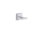 KOHLER K-23290-CP Square Robe Hook - Polished Chrome