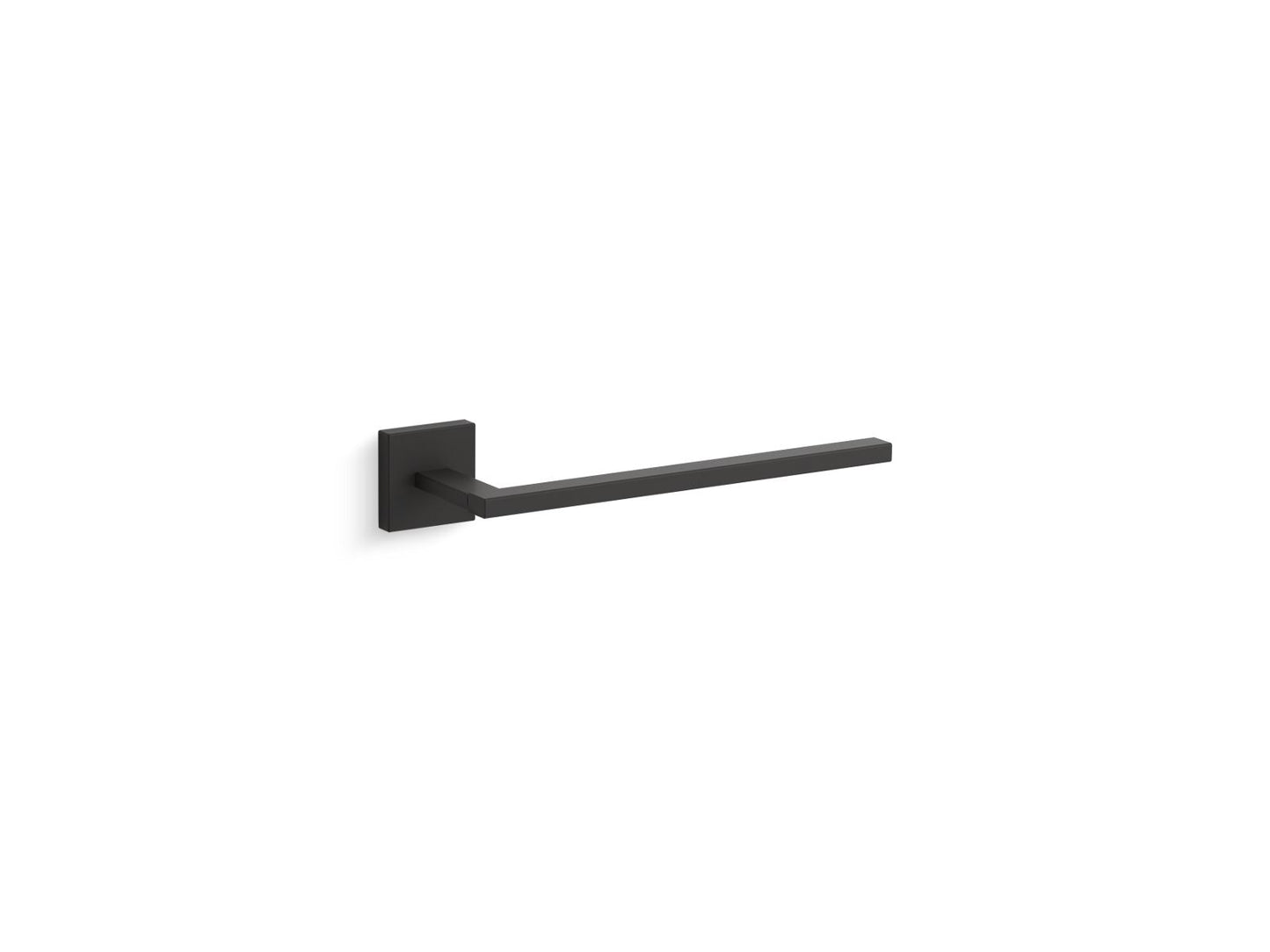 KOHLER K-23291-BL Square Towel Arm In Matte Black