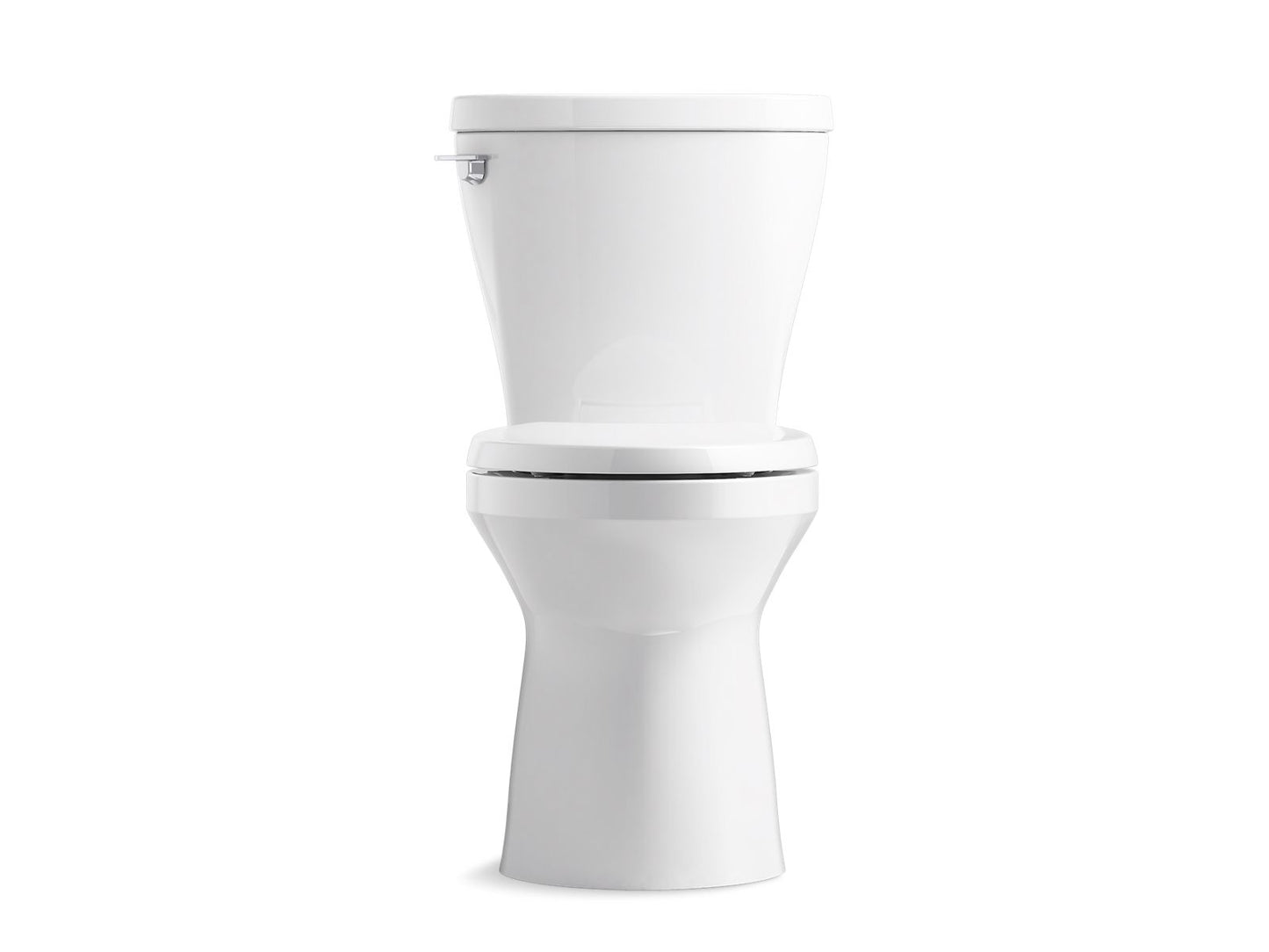 KOHLER K-20197-0 Betello Two-Piece Elongated Toilet With Skirted Trapway, 1.28 Gpf In White